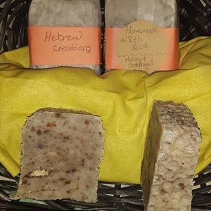 Organic,Handmade, Honey Oatmeal Natural Lye Soap